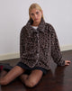 Imagen de la chaqueta Joji en leopardo gris cálido