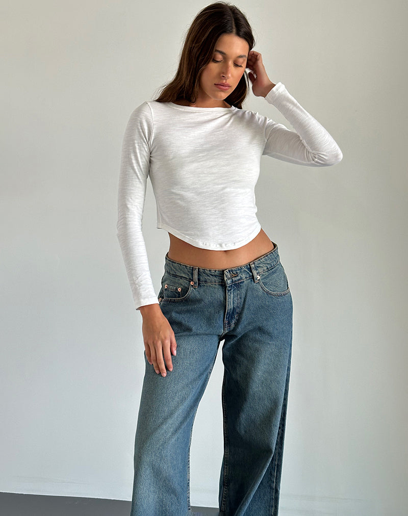 Imagen de Jojisa Top en Jersey Blanco roto