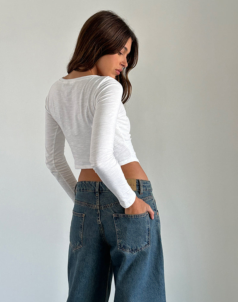 Imagen de Jojisa Top en Jersey Blanco roto