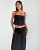 Imagen de Jolan Cami Top en encaje negro trébol