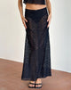 Imagen de Layla Maxi Skirt in Clover Lace Negro