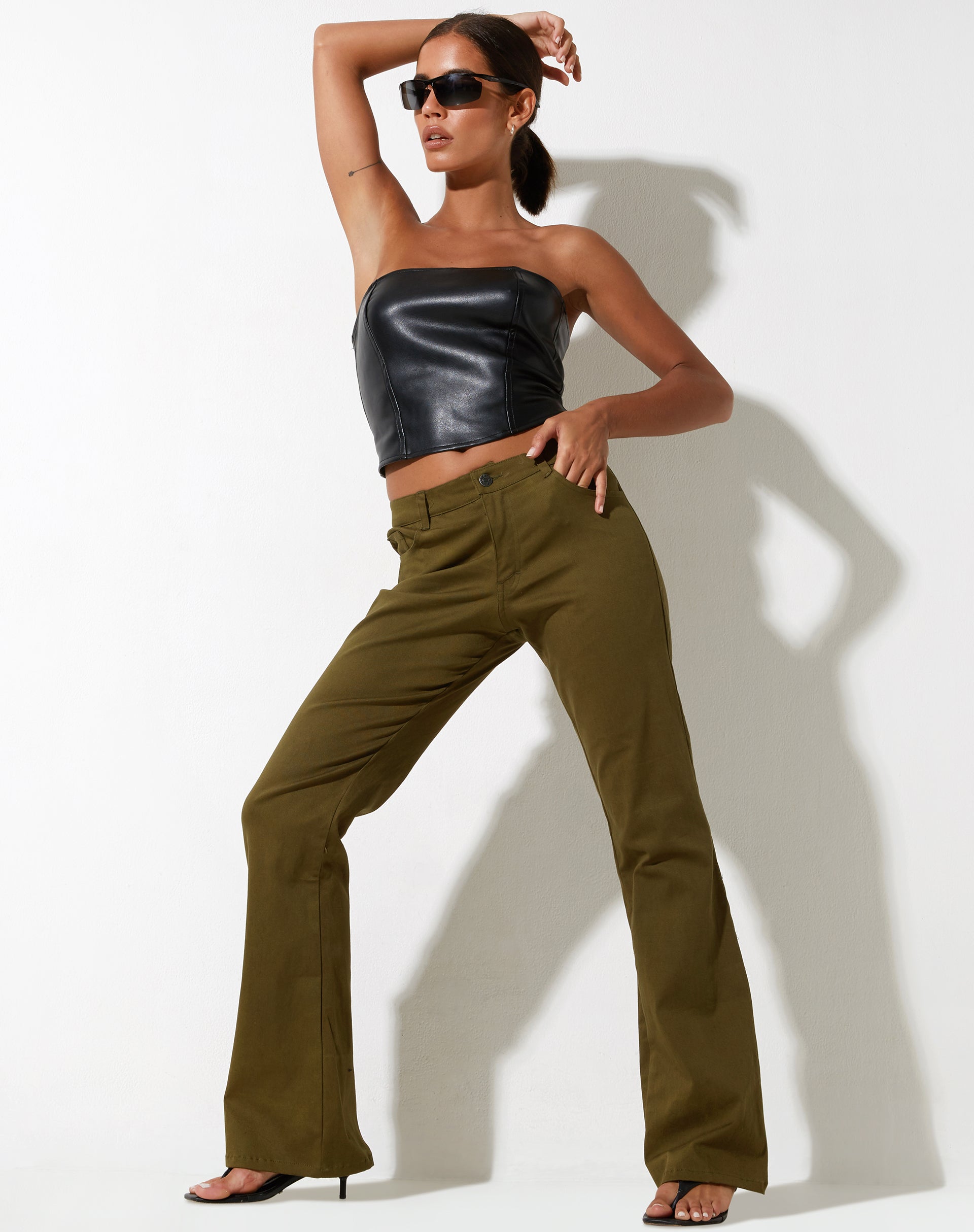 imagen de Jopan Trouser en Twill Dark Olive