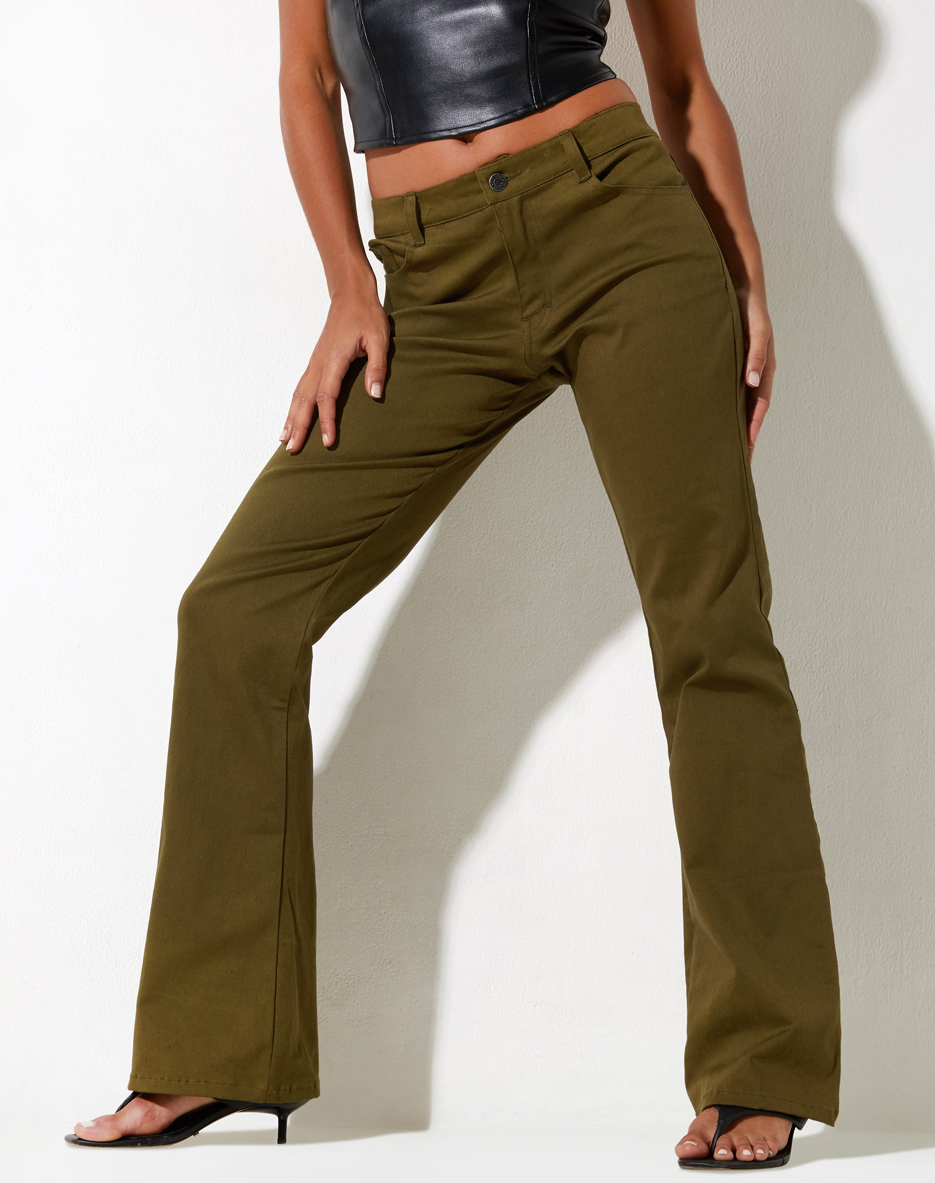 imagen de Jopan Trouser en Twill Dark Olive