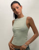 Imagen de Jordin Camiseta de cuello alto en canalé Menta