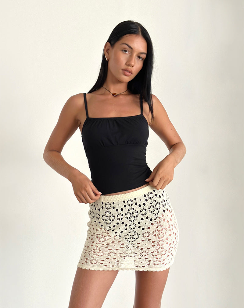 Imagen de la minifalda Jovita de crochet Buttercream