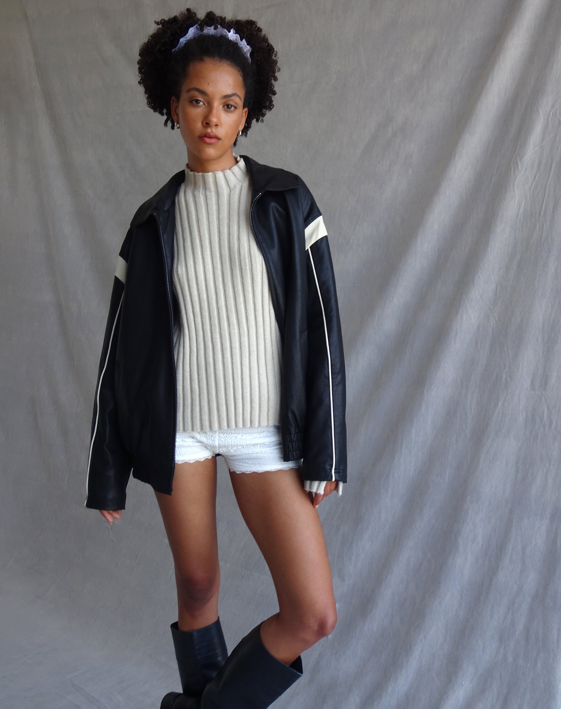 Imagen de Judah Oversized Chunky Rib Knit Jumper en Crudo