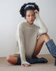 Imagen de Judah Oversized Chunky Rib Knit Jumper en Crudo