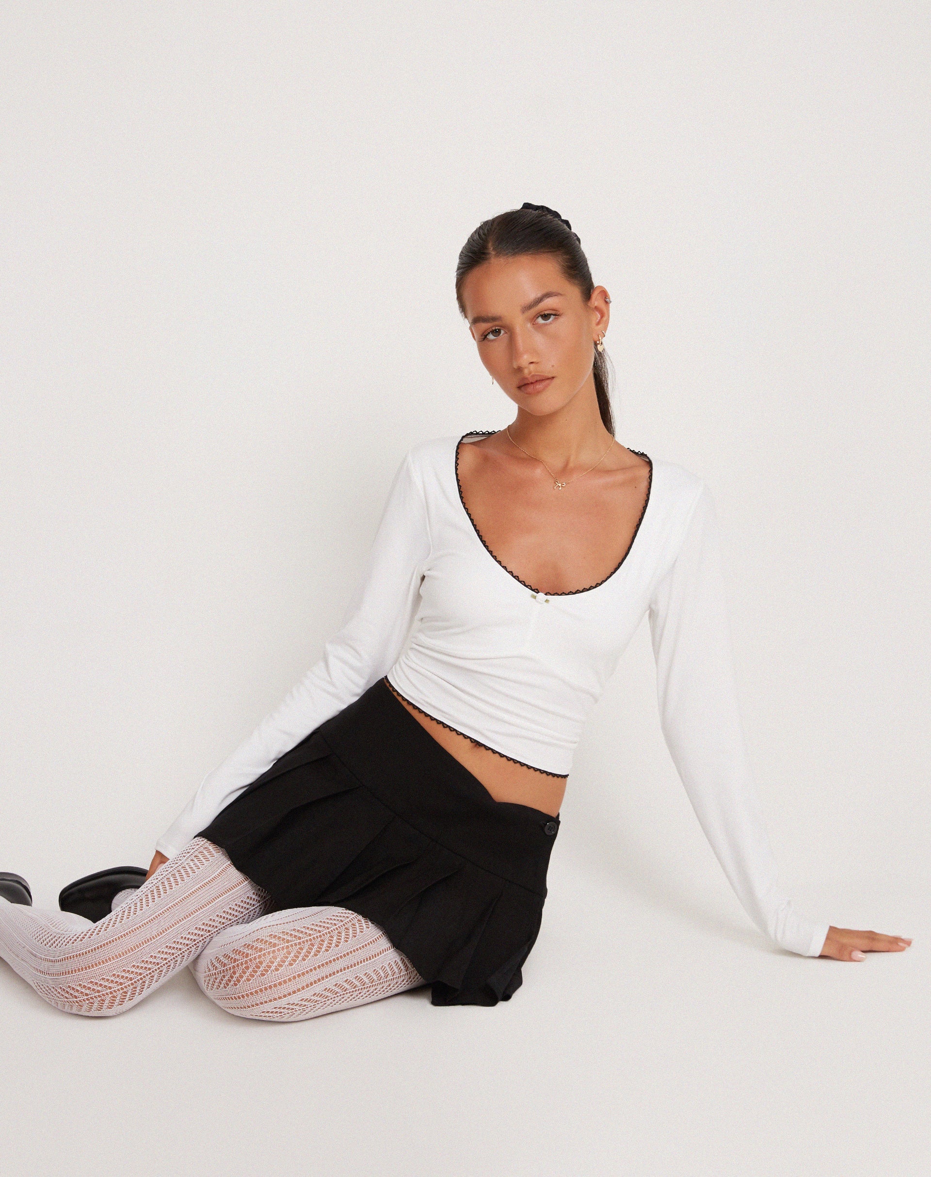 imagen de JUNIE BALLET JERSEY TOP WHITE