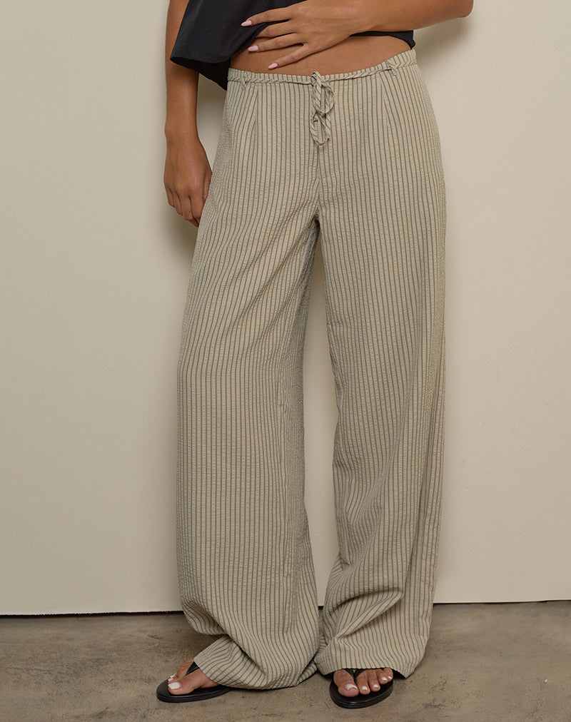 Pantalón Juria de raya caqui neutro