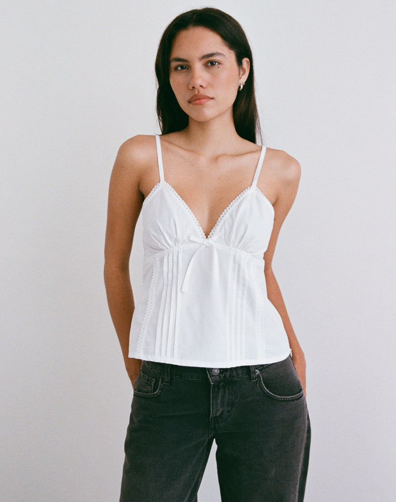 Imagen de Jepuni Cami Top en popelina blanca