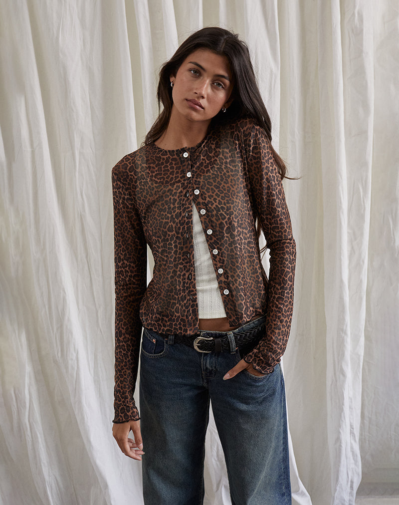 Imagen de la camisa Kahula en malla Rar Leopard