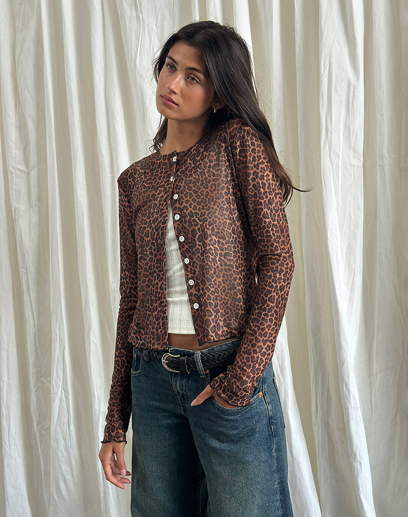 Imagen de la camisa Kahula en malla Rar Leopard