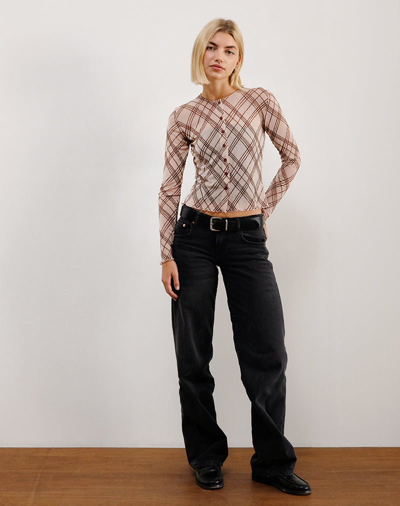 Imagen de la camisa Kahula en Sketchy Stripe Nude