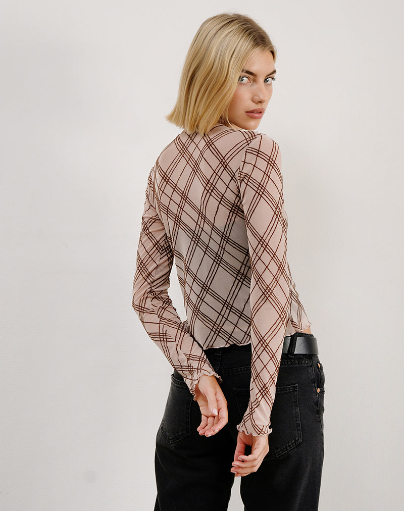 Imagen de la camisa Kahula en Sketchy Stripe Nude