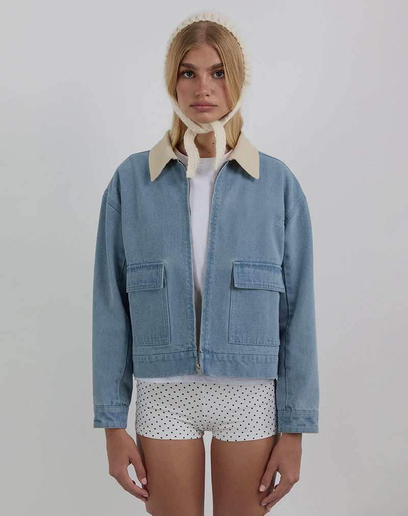 Chaqueta Kahyun en Denim Lavado Claro