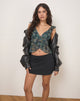 Imagen de Kajari Top en Paisley Tonal Azul