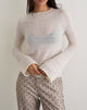 Imagen de Kaleo Roll Edge Jumper in Knit Ecru