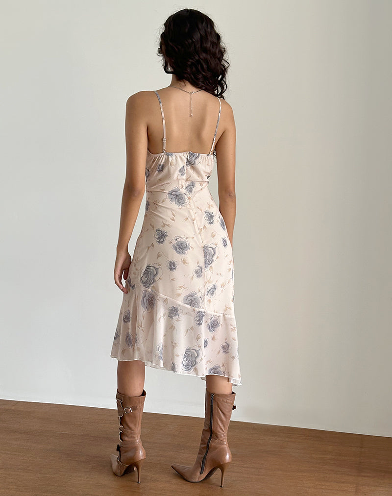 Imagen del vestido Kamala Midi en Wild Rose Blue