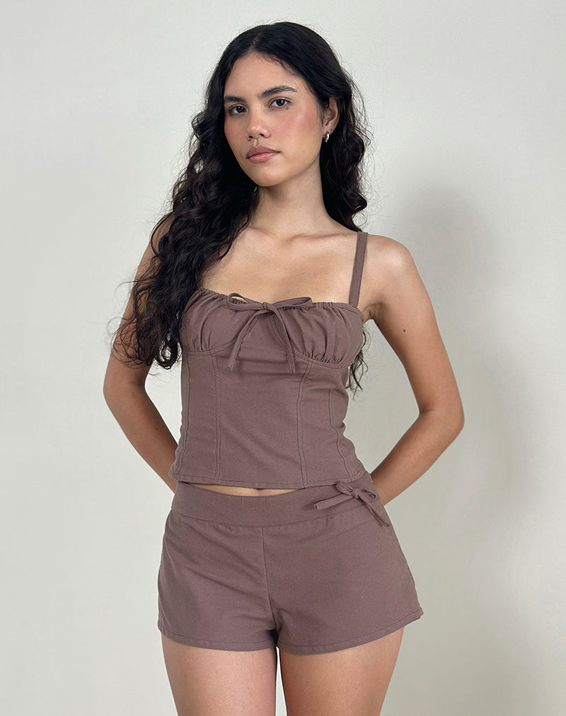 Cami Top Kamden en Lino Topo Profundo