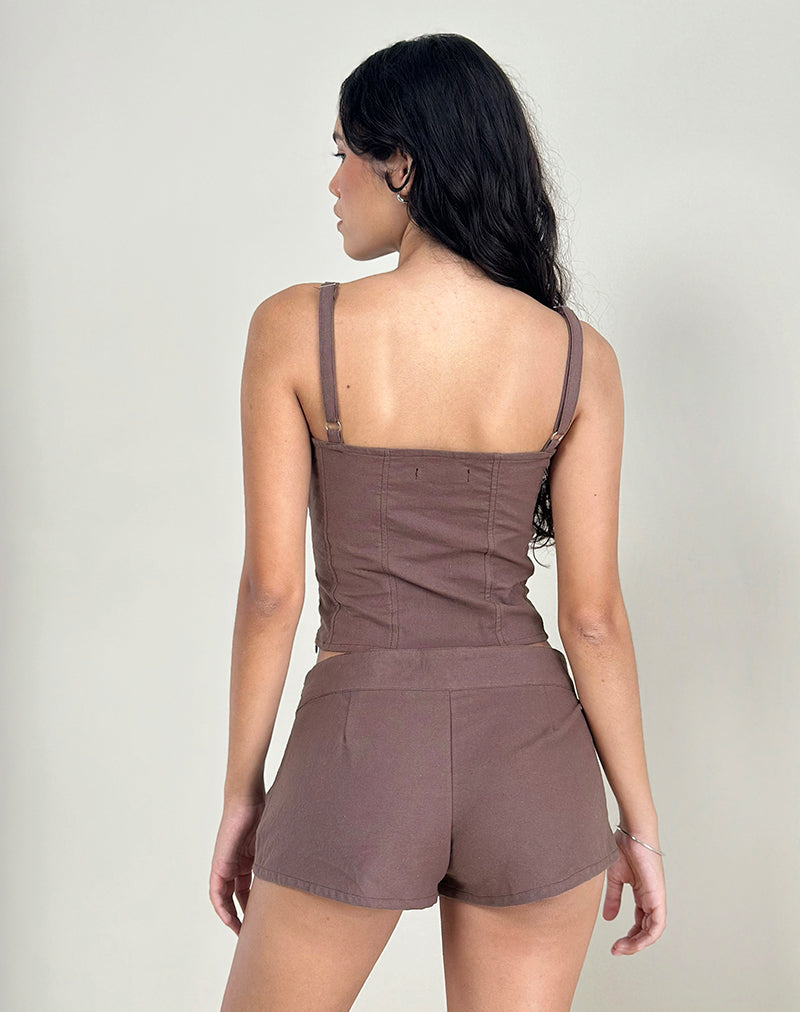 Imagen de Blazy Tie Short en Lino Topo