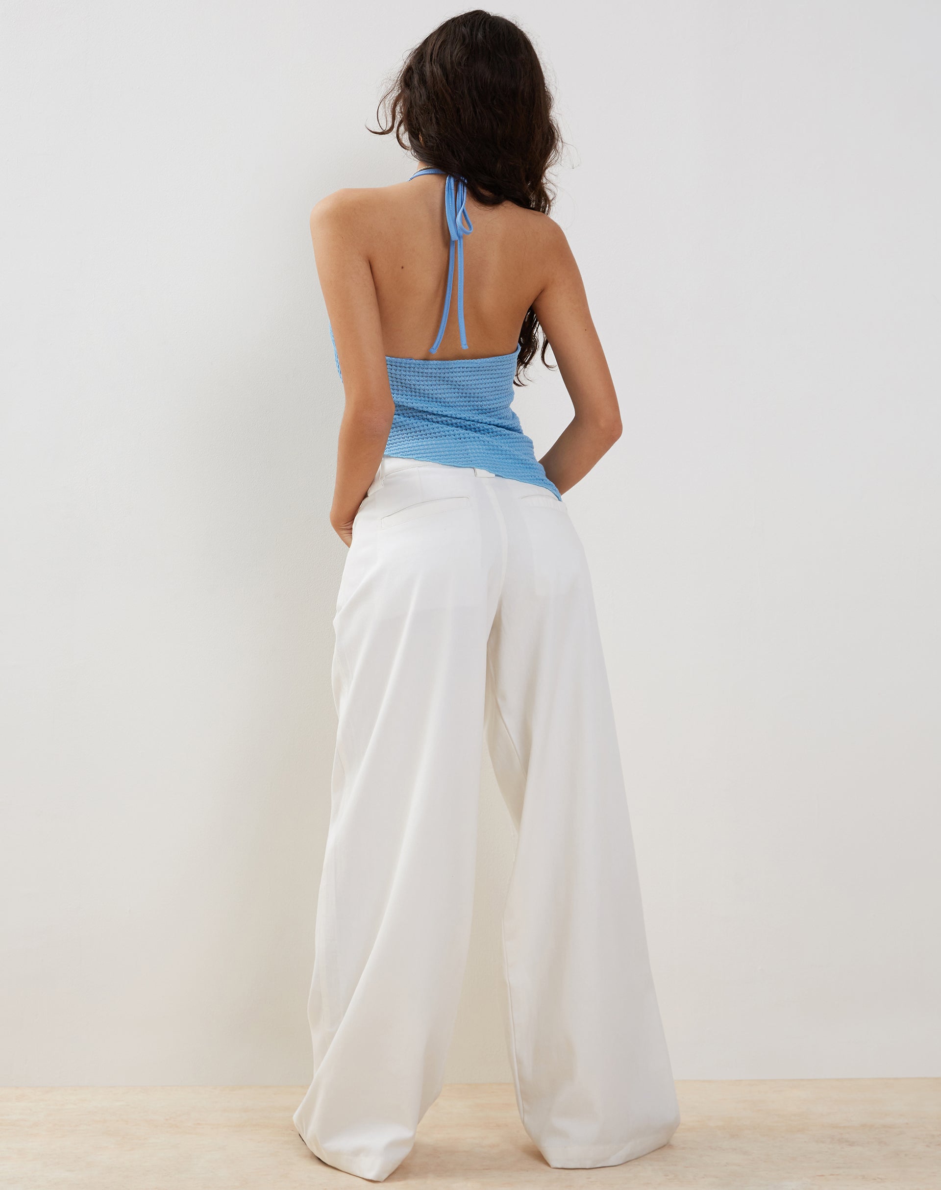 Imagen de Kaomy Wide Leg Trouser en blanco