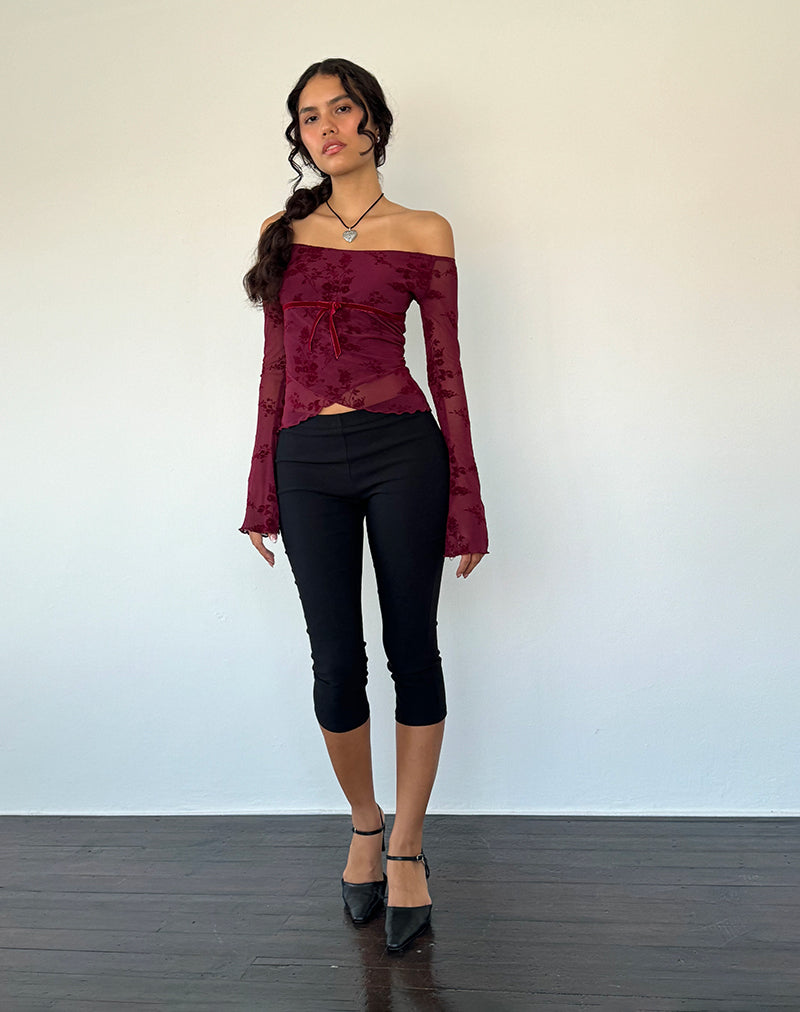 Imagen de Kareena Top en Botanical Flower Granate