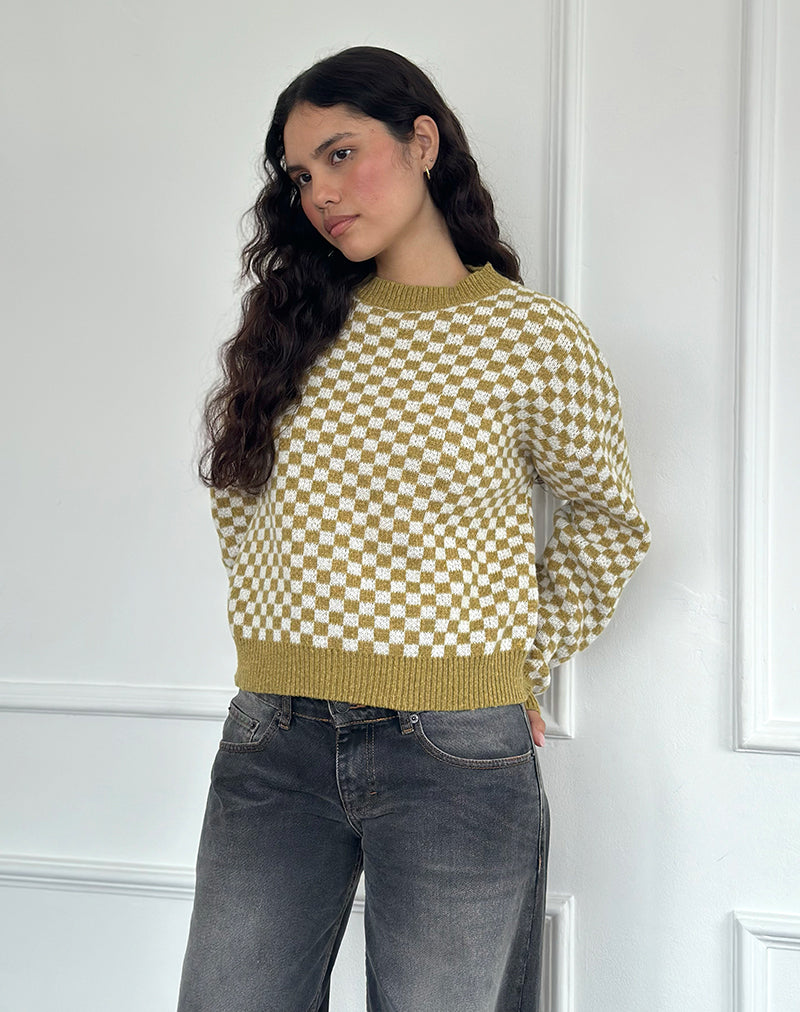 Imagen de Karu Jumper en Check Green