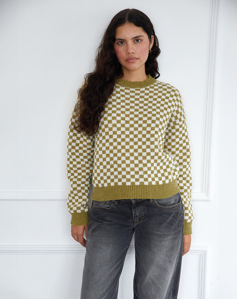 Imagen de Karu Jumper en Check Green