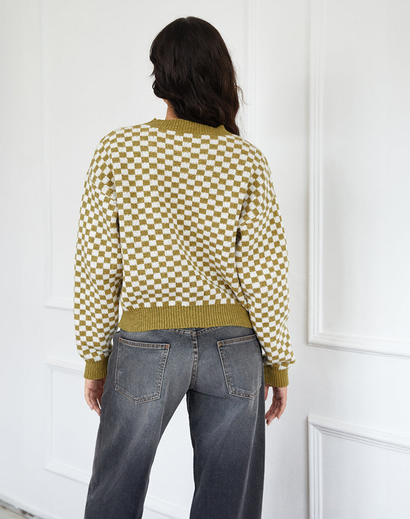 Imagen de Karu Jumper en Check Green