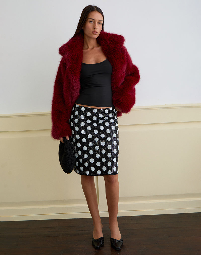 Imagen de Kavivi Falda Midi en Lentejuelas Monocromo