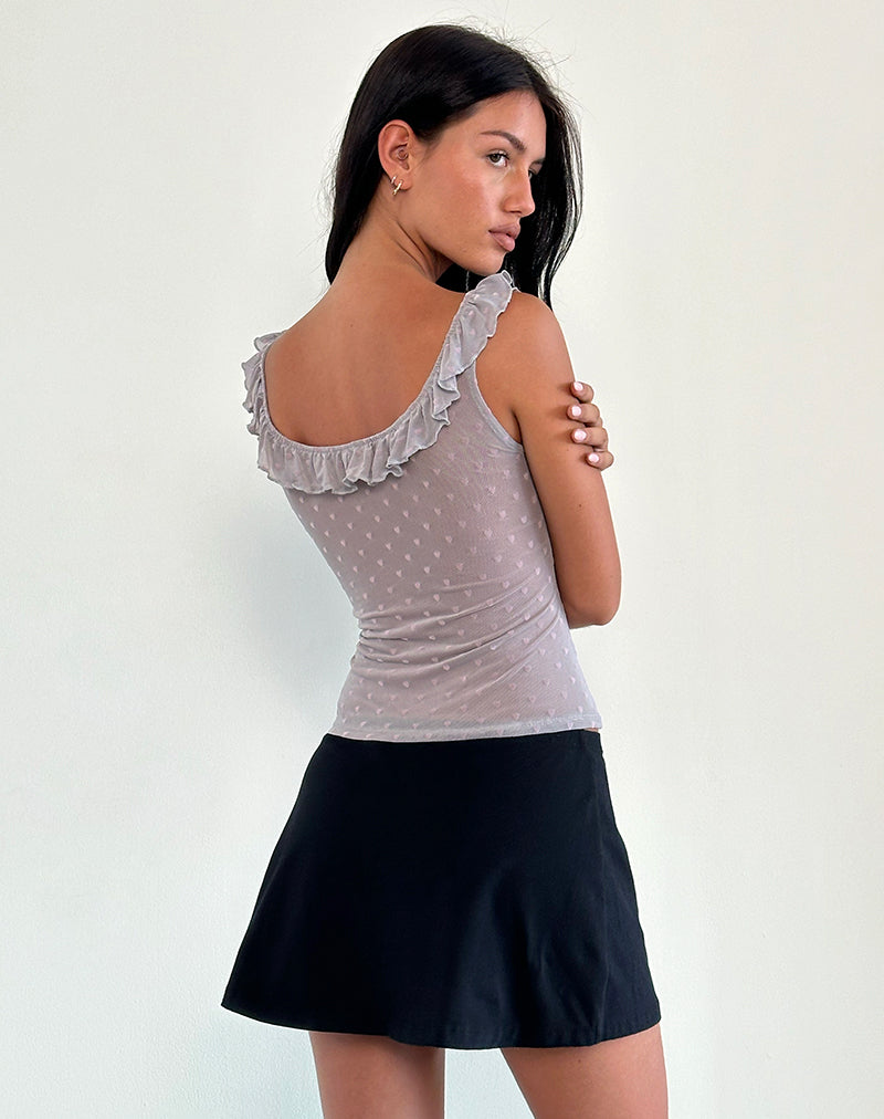 Imagen de Kavya Top en Gris Flock Corazón