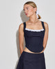 Imagen de Kayatra Corset Top en Chambray Indigo