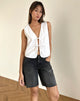 Imagen de Kayve Tie Front Top in Off White