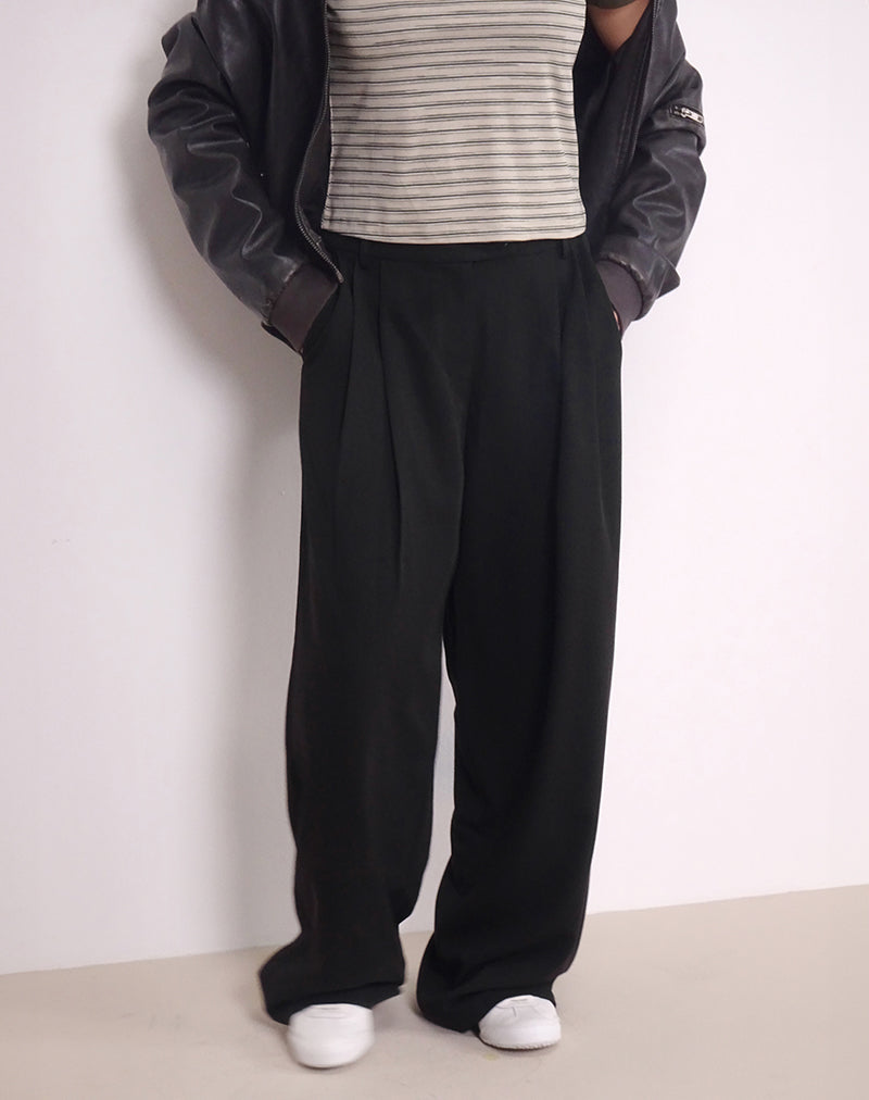 Imagen de Sakira Oversized Wide Leg Trousers en negro