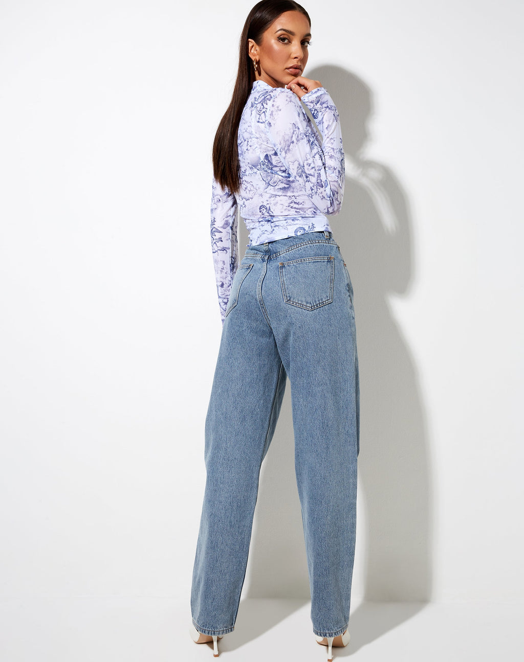 Camisa Kelly en 20's Cherub Blanco Azul