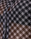 Diagonal Dogtooth Negro y fuego