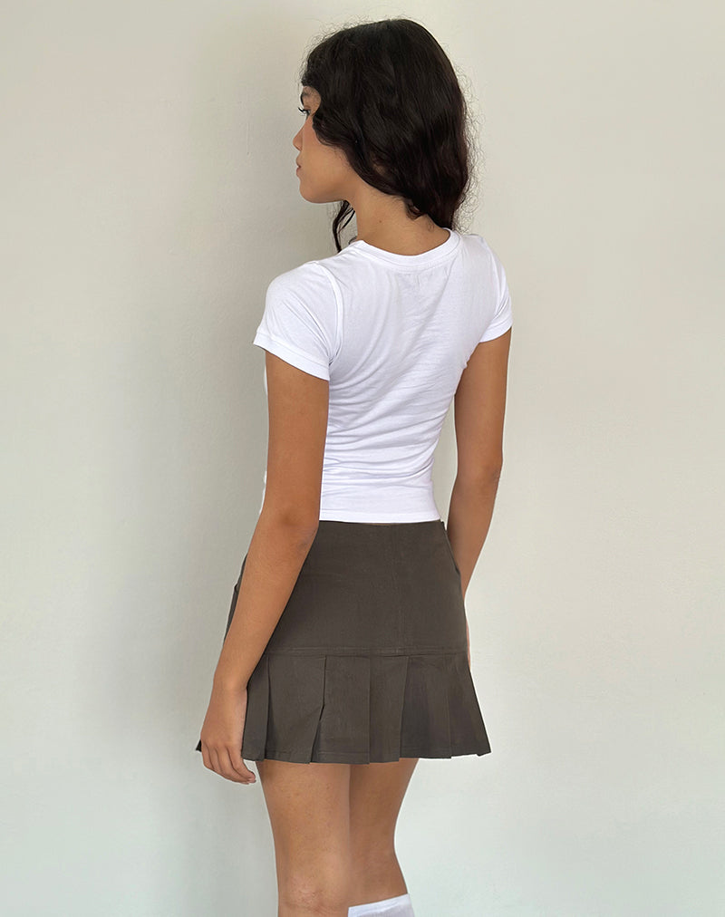 Imagen de Keripa Minifalda plisada en gris oscuro