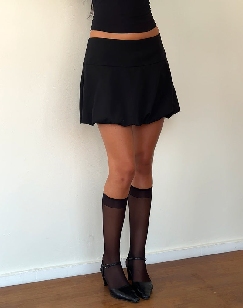 Minifalda Keshi Puffball Negra