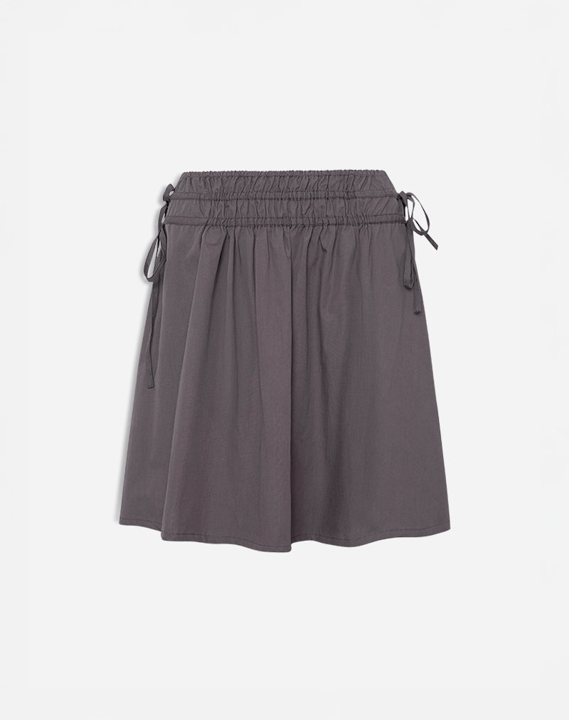 Imagen de Khimar Falda midi fruncida en grano de pimienta