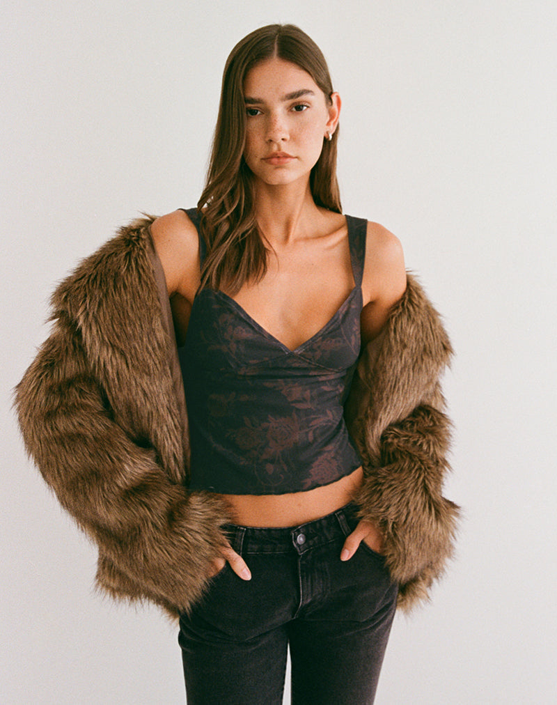 Top Khory Cami en rosa dinámico