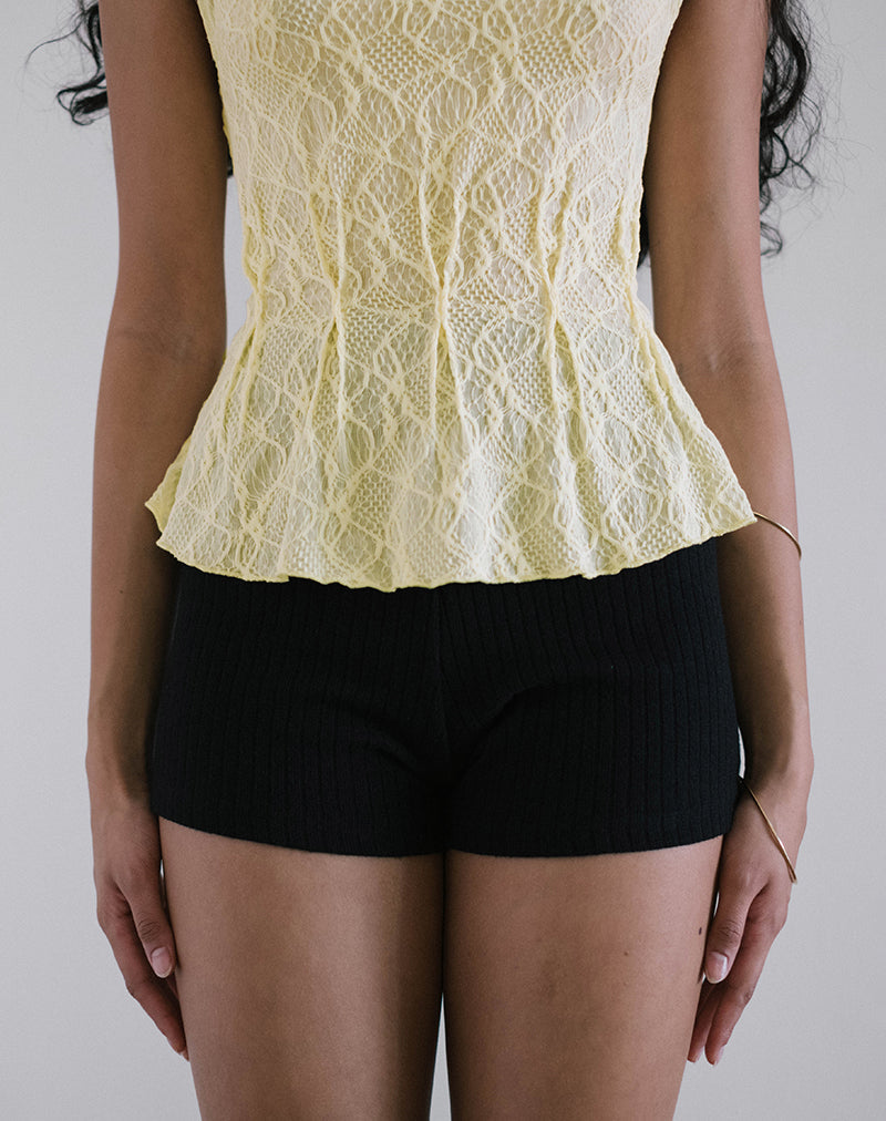 imagen de Kimbra Top en amarillo texturizado