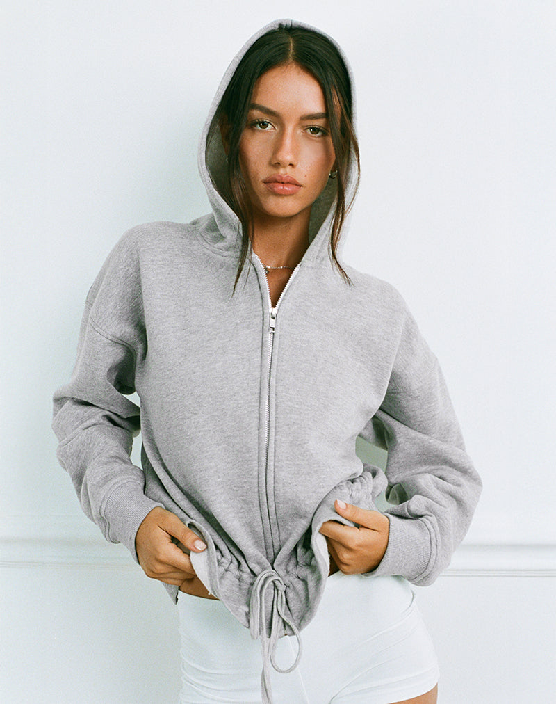 Imagen de Kit Cinched Waist Hoodie in Grey Marl