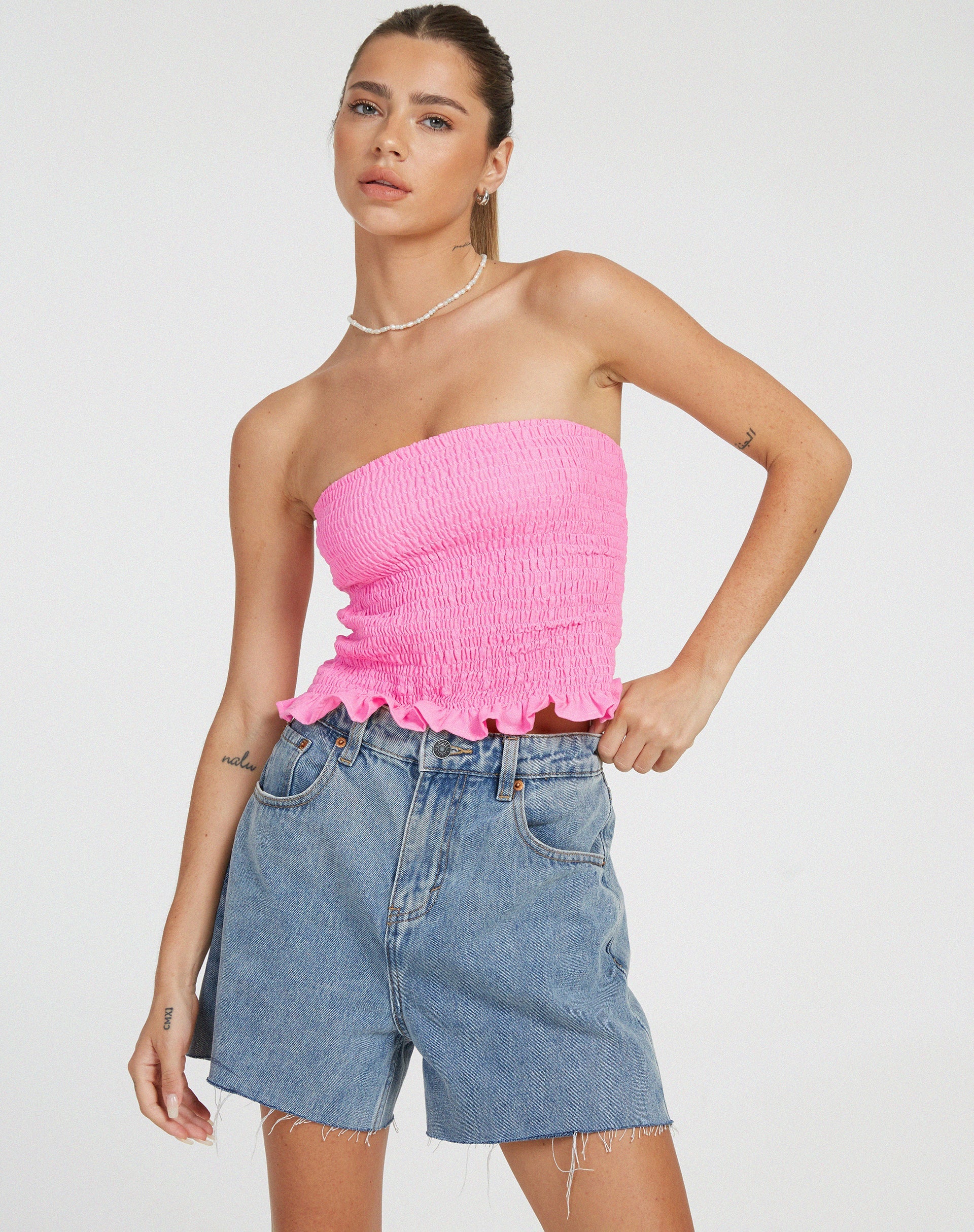 imagen de Kiyo Bandeau Top en Bubblegum