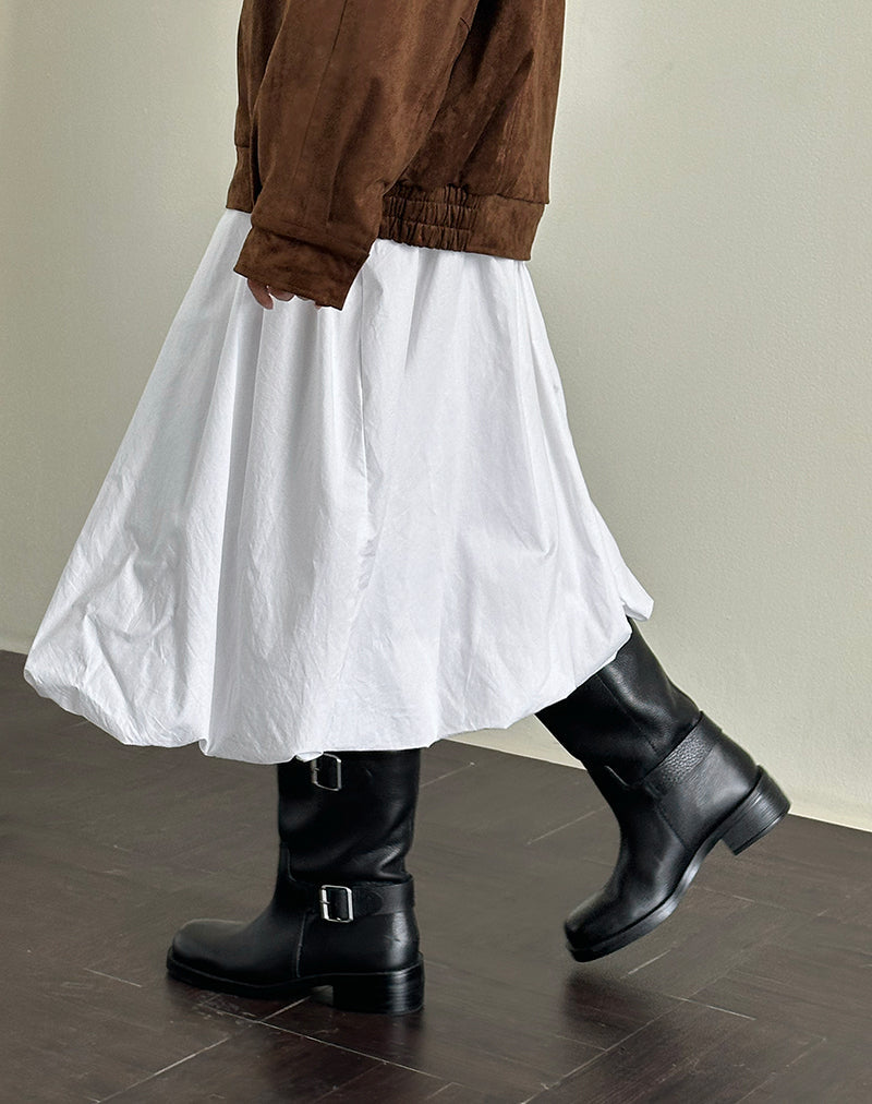 Imagen de Kiyono Maxi Skirt in Poplin White