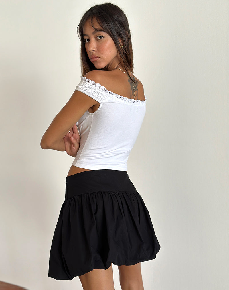 Imagen de Kiyowo Minifalda Puffball Negra