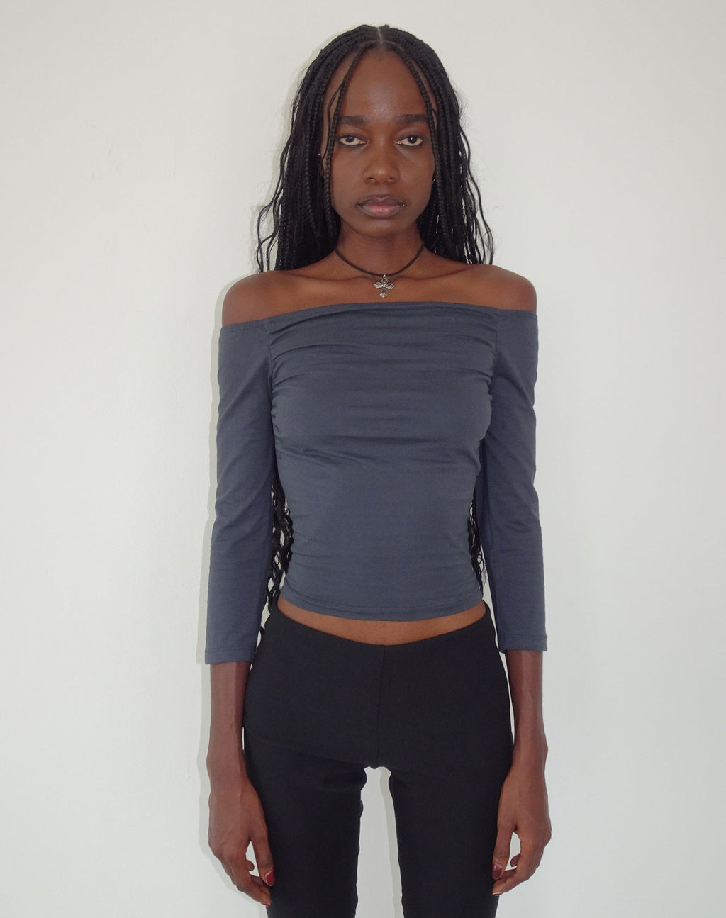 Top sin hombros Bardot Koby en Ocean Storm