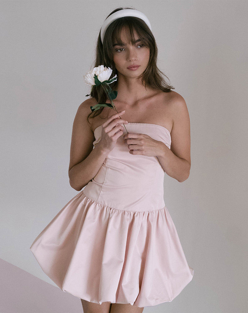 Minivestido Krayofa Puffball en rosa bebé