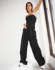 imagen de Albus Trouser en negro con puntada blanca