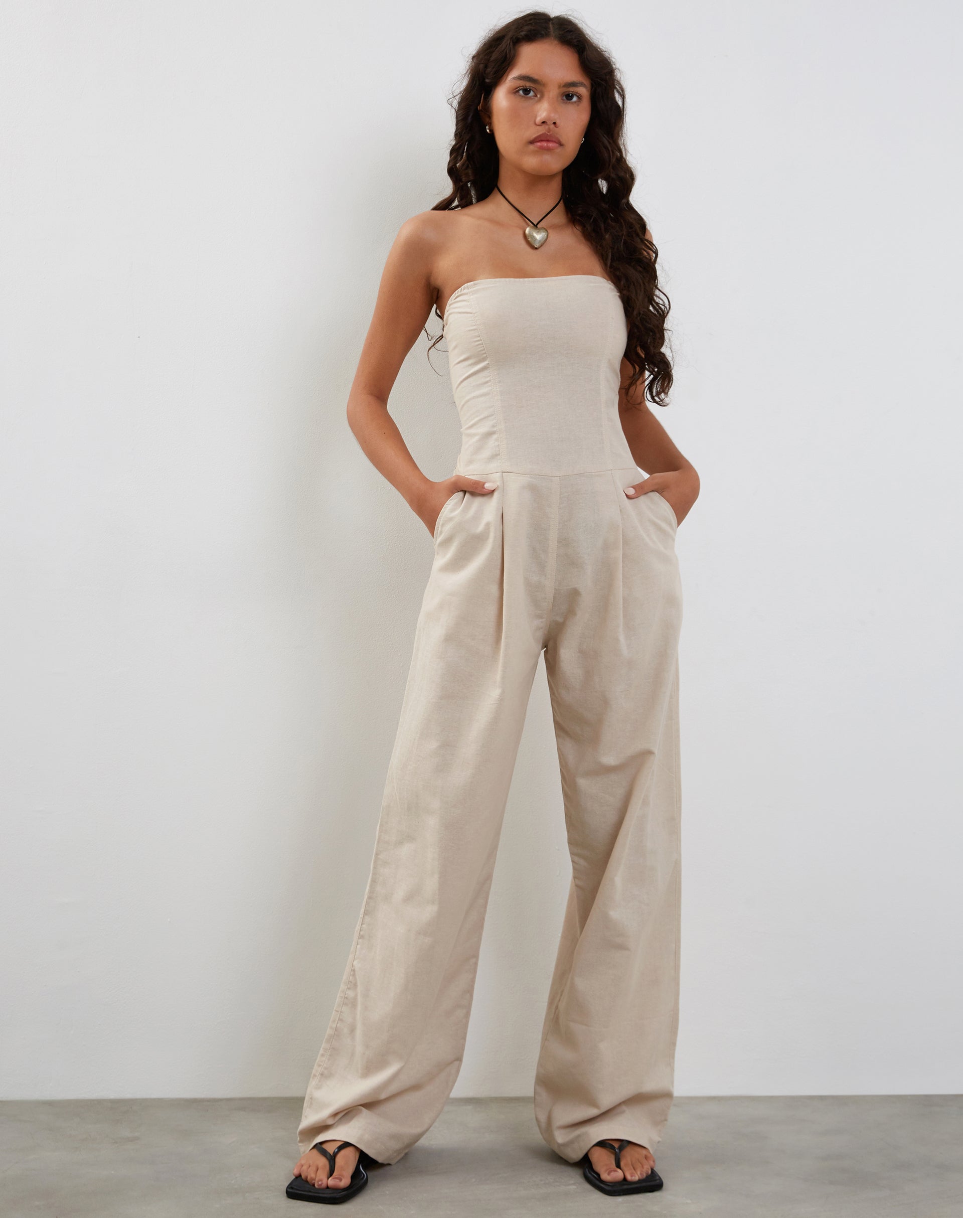 Imagen de Kyaria Bandeau Jumpsuit en Crudo