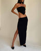 imagen de Stusie Split Hem Maxi Skirt en Negro